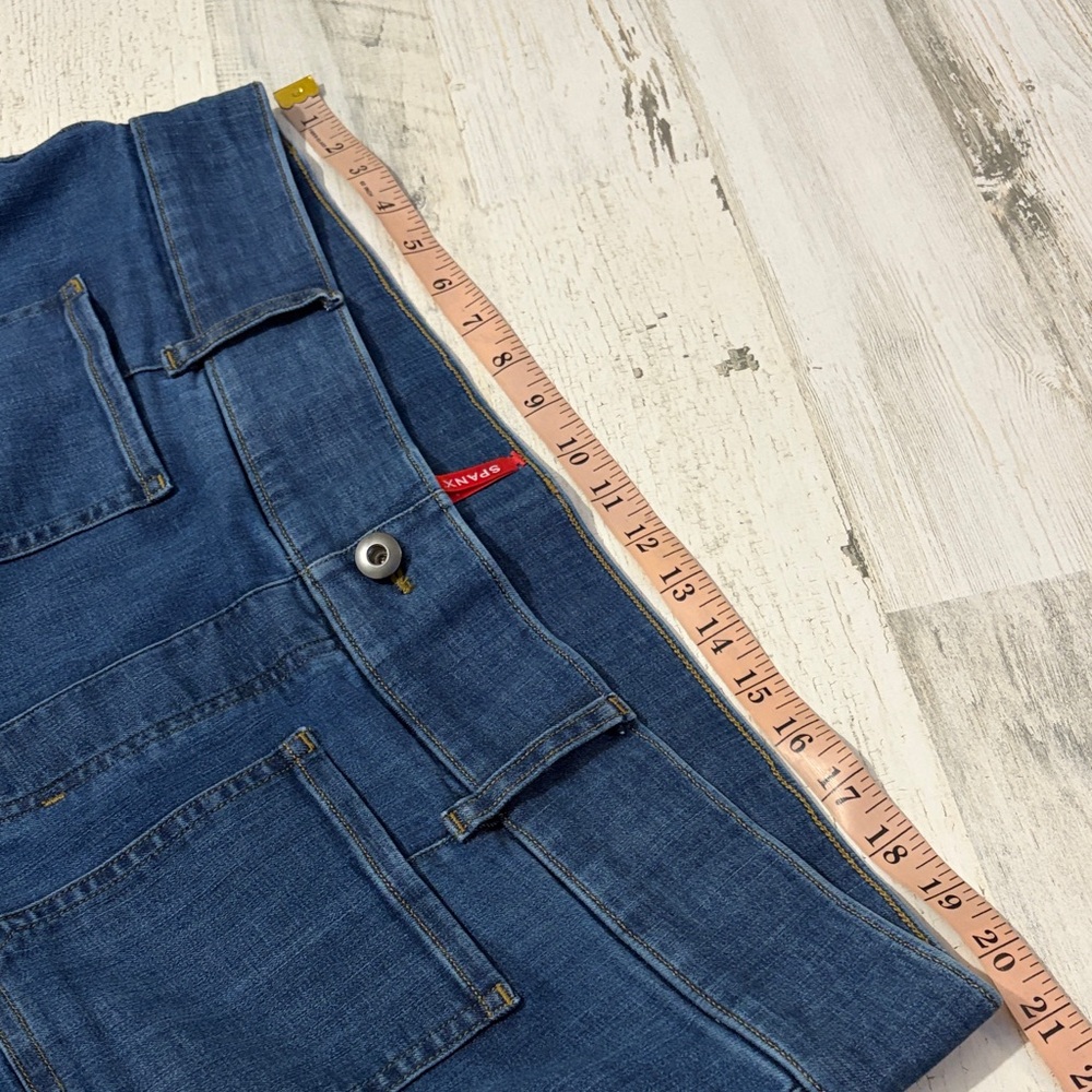 SPANX Every wear Cropped Wide Leg Denim Jeans With Patch Pockets Size 3X - Picture 8 of 12